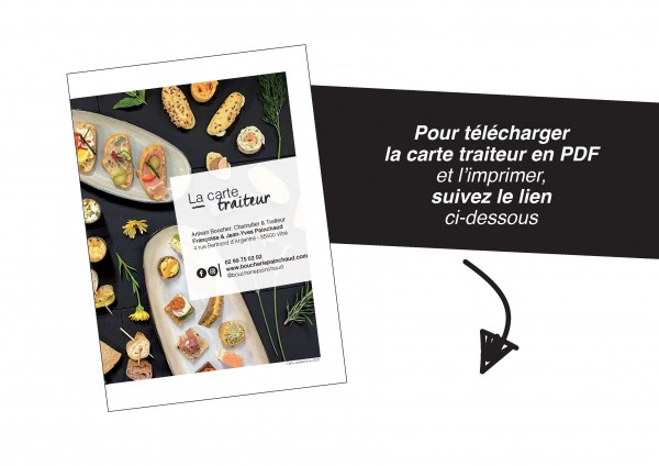 Notre carte Traiteur